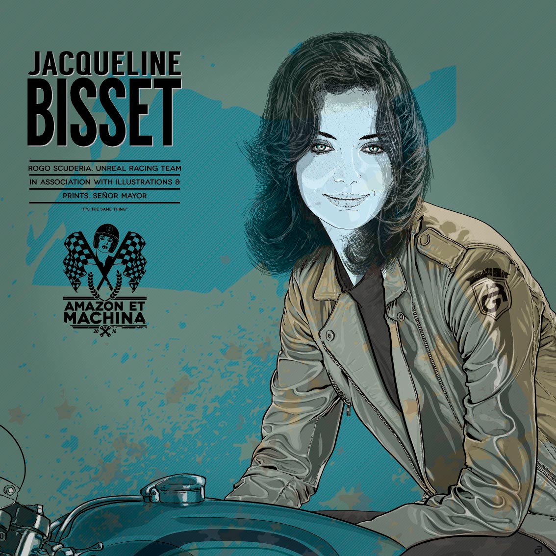 Retrato de Jacqueline Bisset para la serie Amazon et Machina.