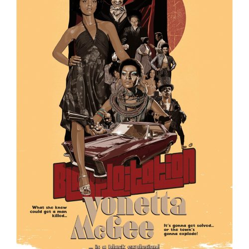 Ilustración de Vonetta McGee, para la serie Blaxploitation Queens.